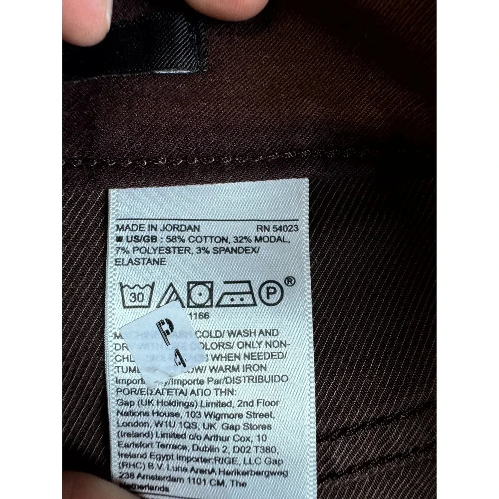 Banana Republic Traveler Pants Mens 32x30 Brown Slim Fit Denim Cotton Mid Rise